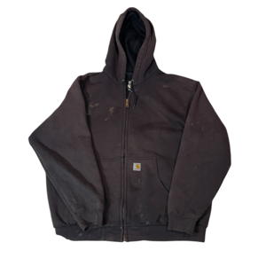 Carhartt Jacket Vintage Lined Size XL Hoodie Distressed USA NASTY Beat Up